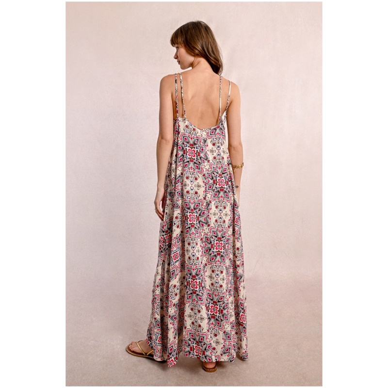 MOLLY BRACKEN Long dress with double straps